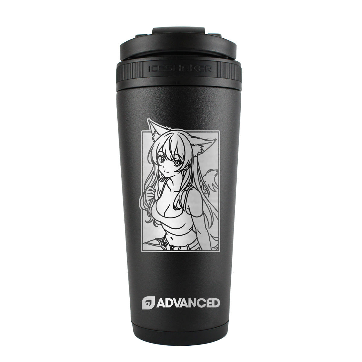 Lazyfoxgirl Custom 26oz Ice Shaker - Black