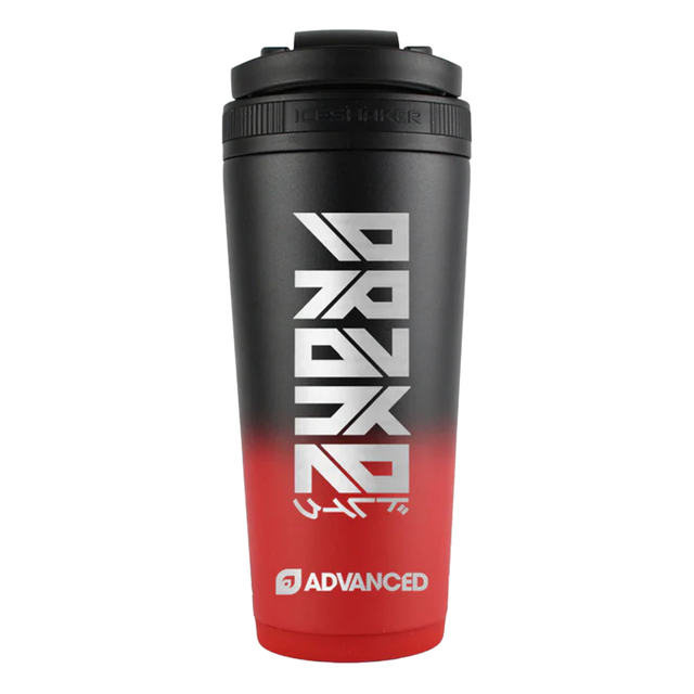TheLostDrake V2 Custom 26oz Ice Shaker - Red Black Ombre