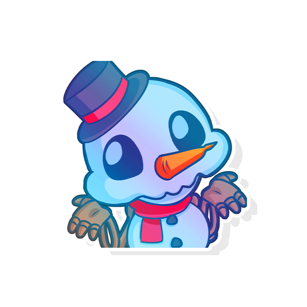 Shellieface's Christmas Snowman Sticker