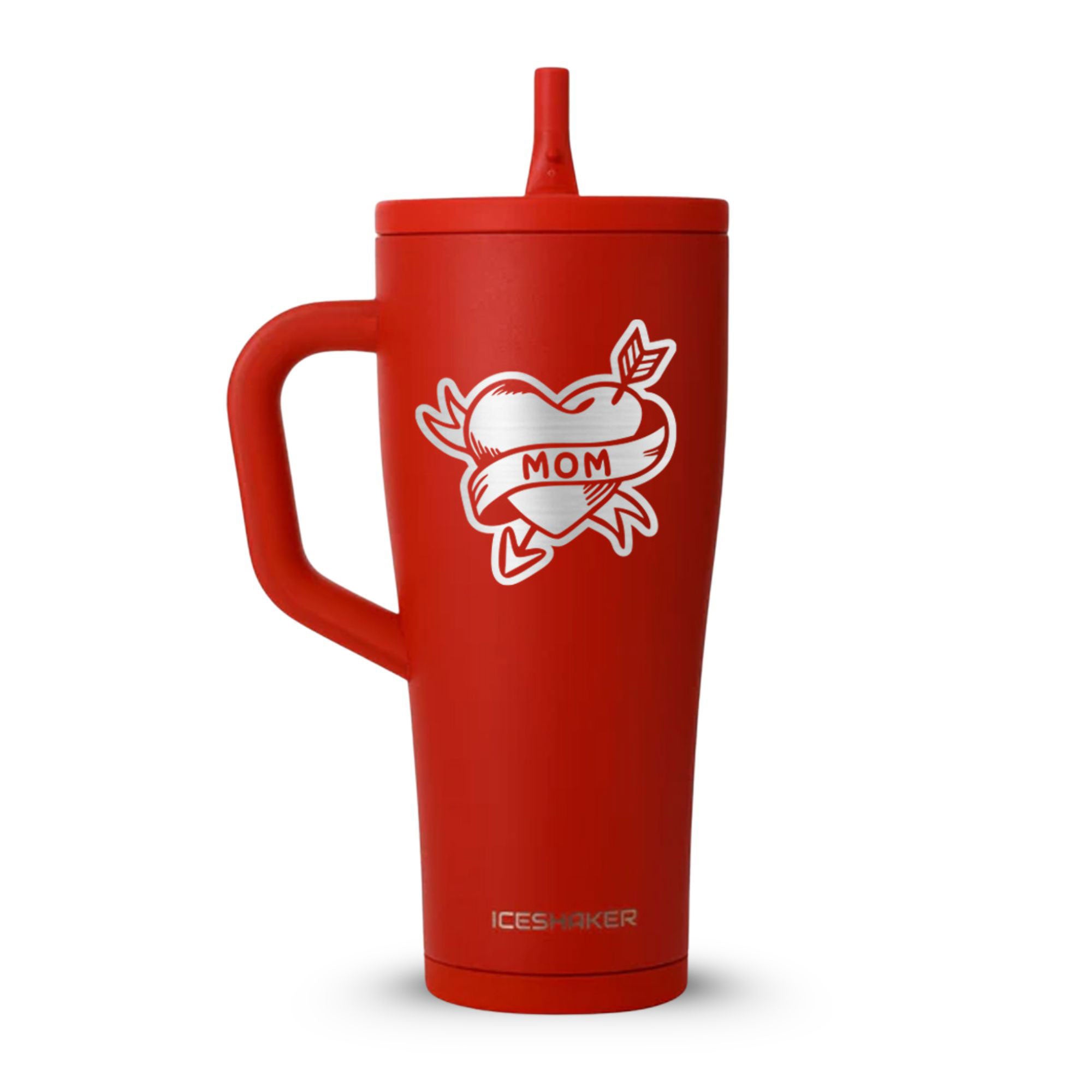 Mom Tattoo Custom 32oz Legend Series Ice Shaker - Red