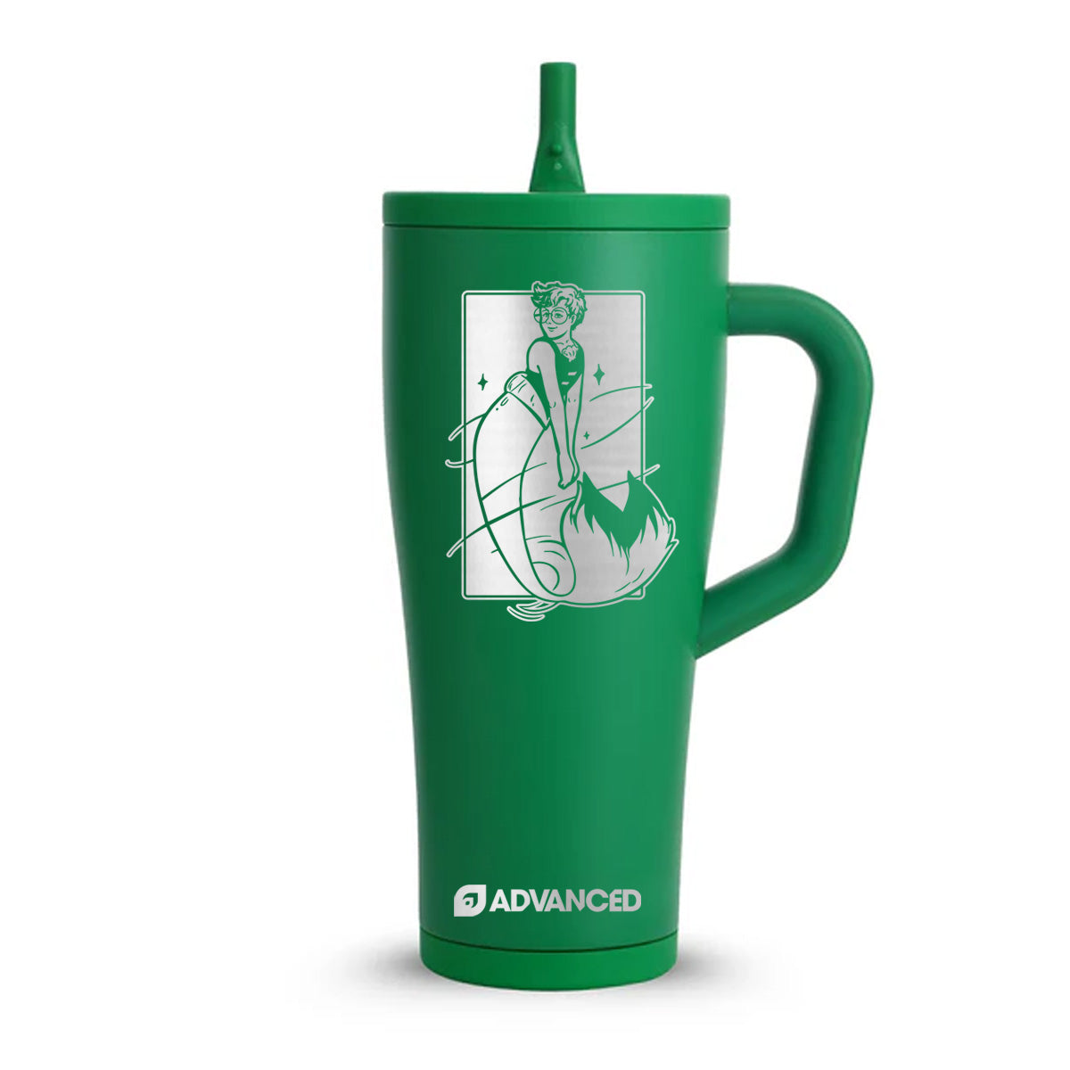 Electric Mermaid Custom 32oz Legend Series Ice Shaker - Dragon Green
