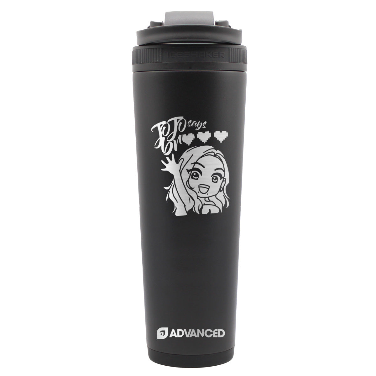 JoJoSaysBreee V2 Custom 32oz Ice Shaker - Black