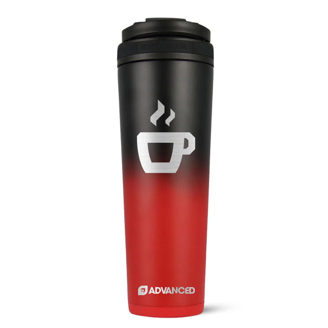 Espresso Custom 32oz Ice Shaker - Red Black Ombre