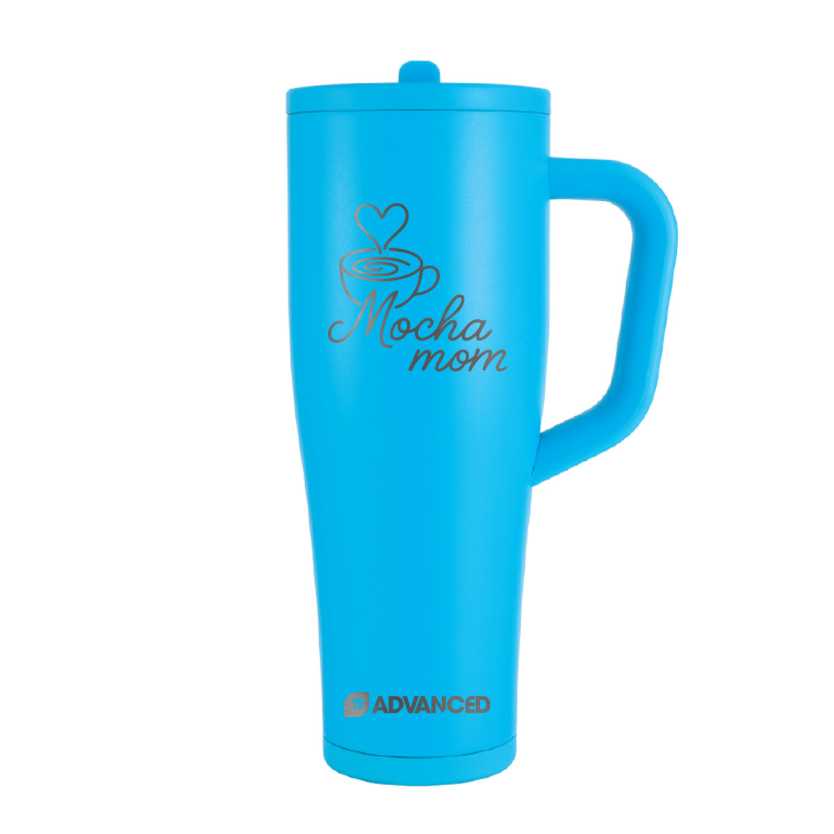 MochaMom V2 Custom 40oz Legend Series Ice Shaker - Caribbean Blue