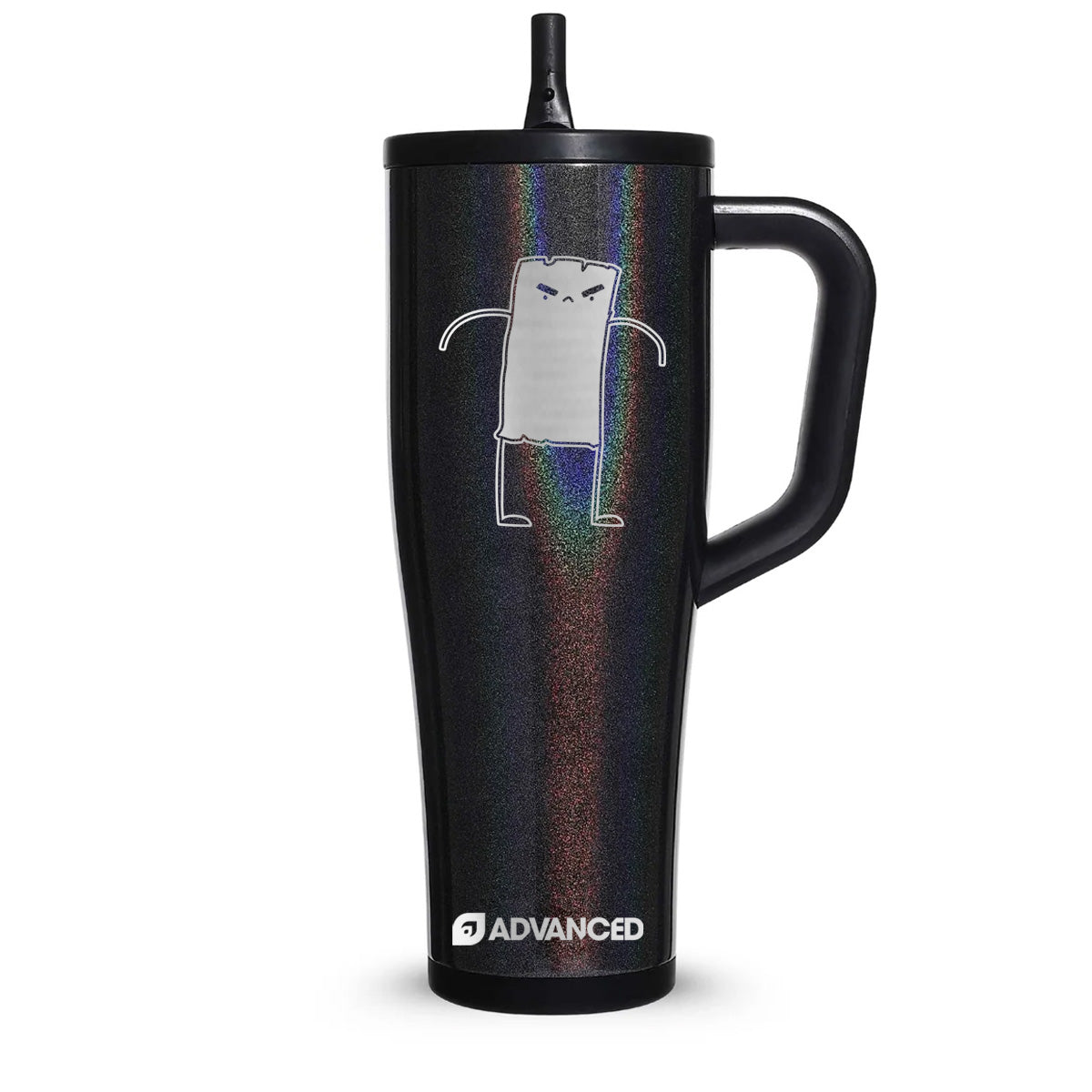 Baconcrumbz Custom 40oz Legend Series Ice Shaker - Glitter Black