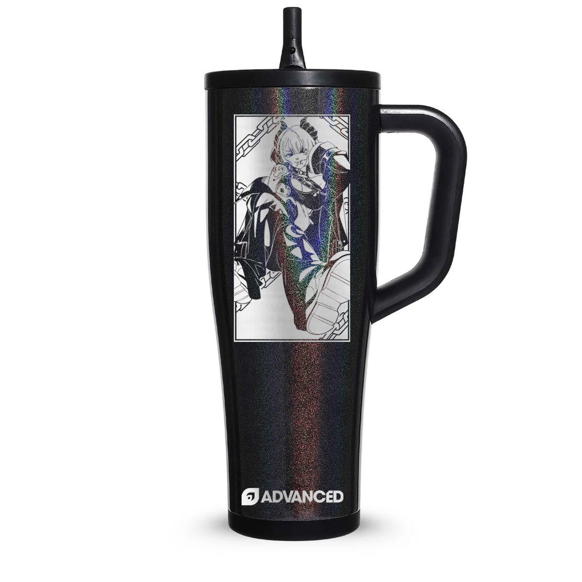 Semperence Custom 40oz Legend Series Ice Shaker - Glitter Black