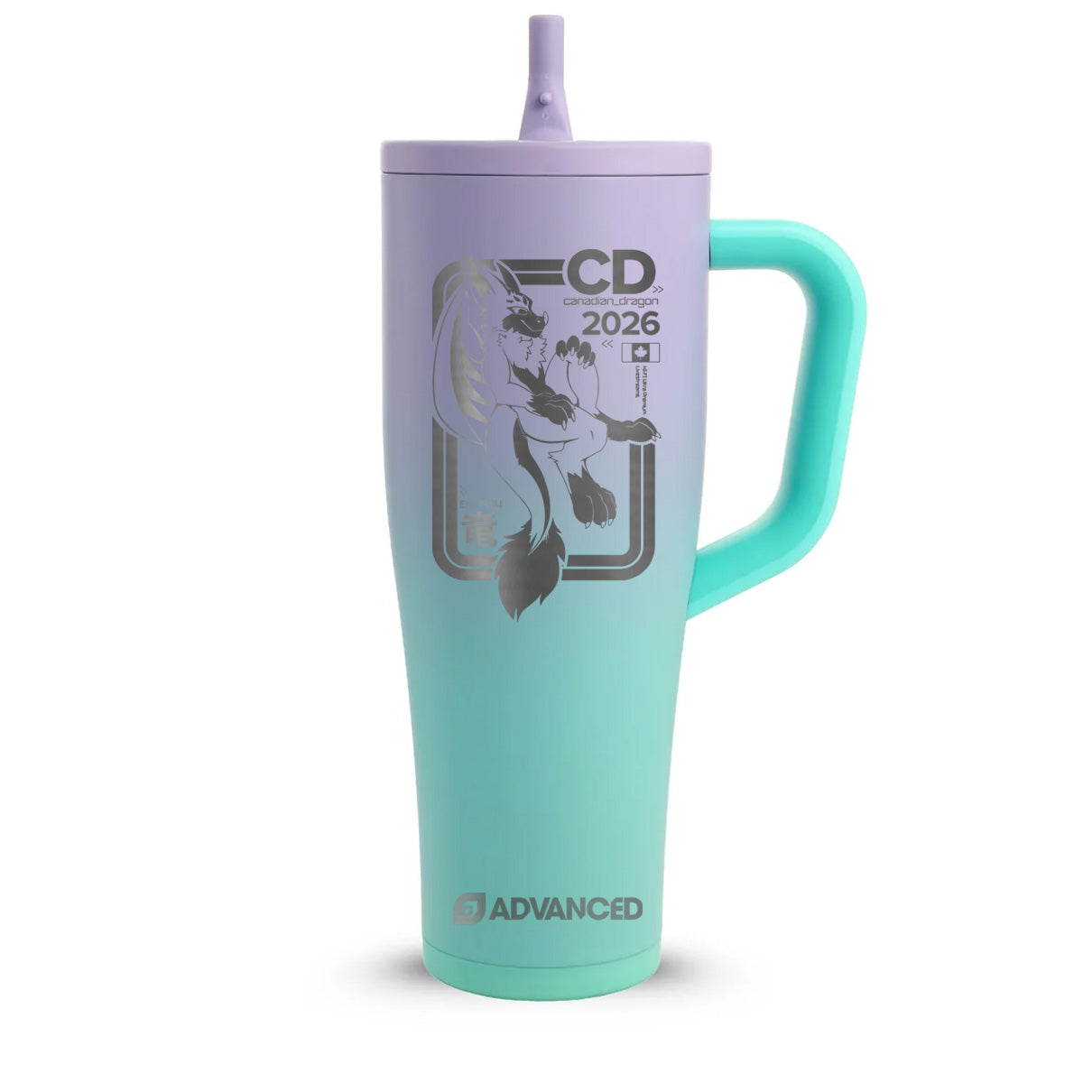 Canadian Dragon 4.0 Custom 40oz Legend Series Ice Shaker - Matte Mermaid