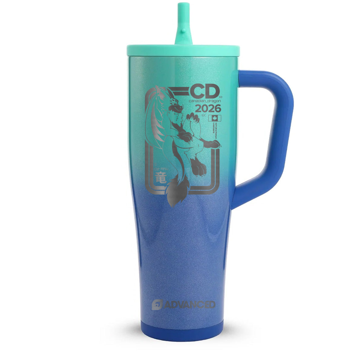 Canadian Dragon 4.0 Custom 40oz Legend Series Ice Shaker - Ocean Breeze