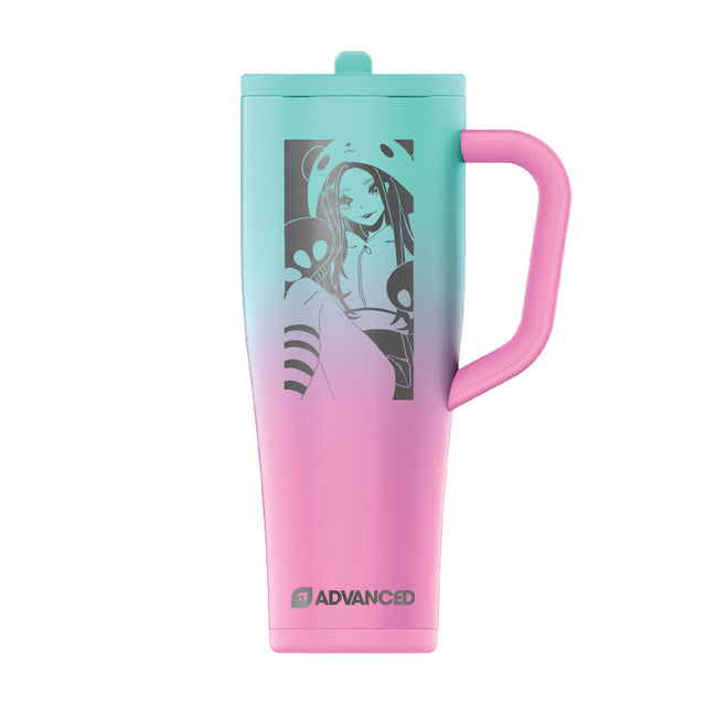 Melmie Custom 40oz Legend Series Ice Shaker - Pink Mint Ombre