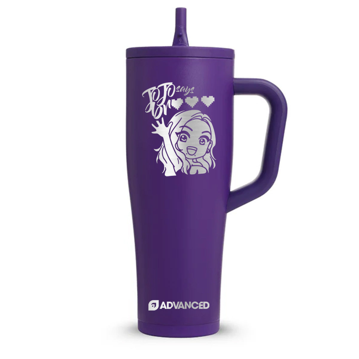 JoJoSaysBreee V2 Custom 40oz Legend Series Ice Shaker - Purple