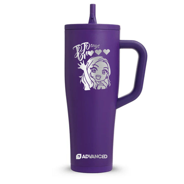 JoJoSaysBreee V2 Custom 40oz Legend Series Ice Shaker - Purple