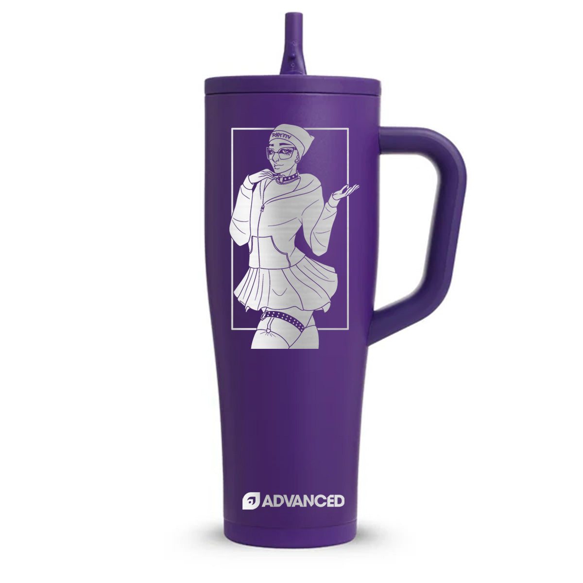 Riot Custom 40oz Legend Series Ice Shaker - Purple