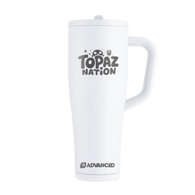 TopazGirl Custom 40oz Legend Series Ice Shaker - White