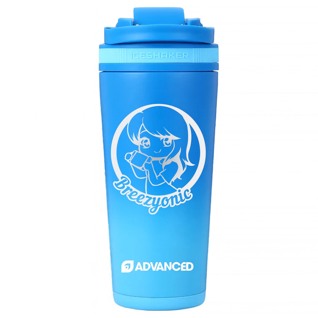 Breezyonic Custom 26oz Ice Shaker - Blue Color Rush