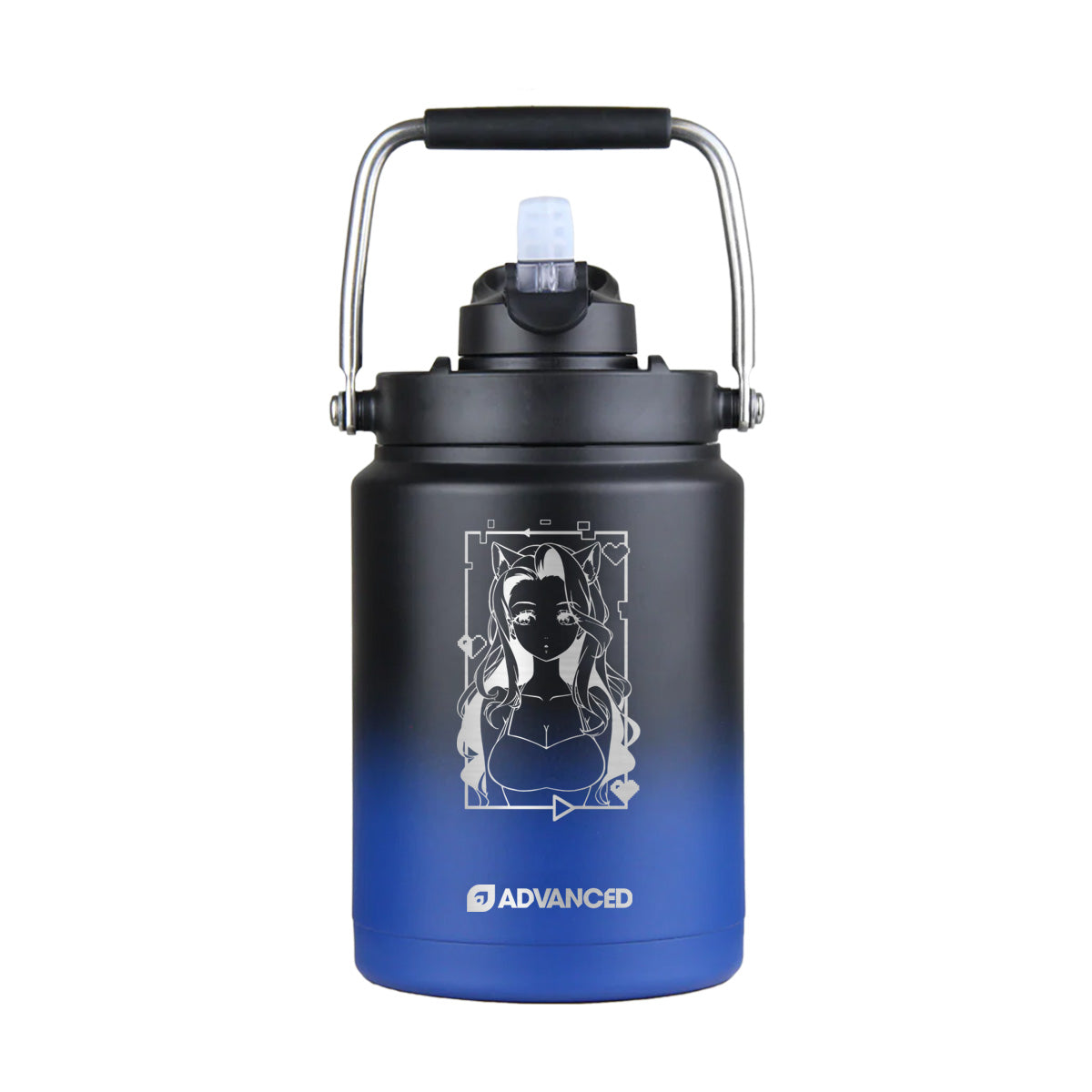 Emidivergent Custom Half Gallon Jug - Navy Black Ombre