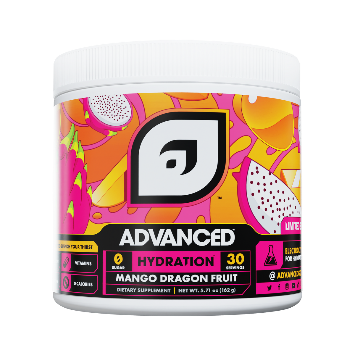 Mango Dragon Fruit Hydration Gaming Supplement