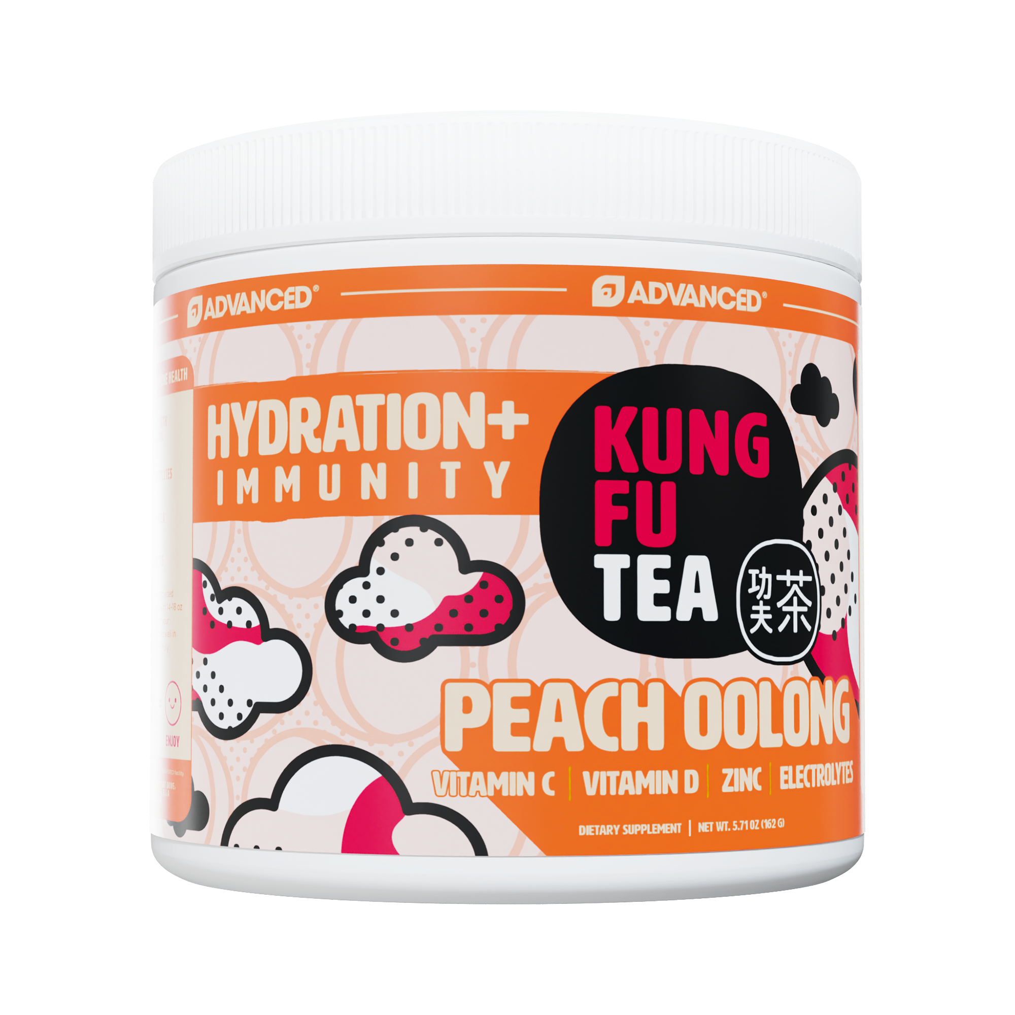 Immunity+ Hydration Kung Fu Tea Peach Oolong Tea
