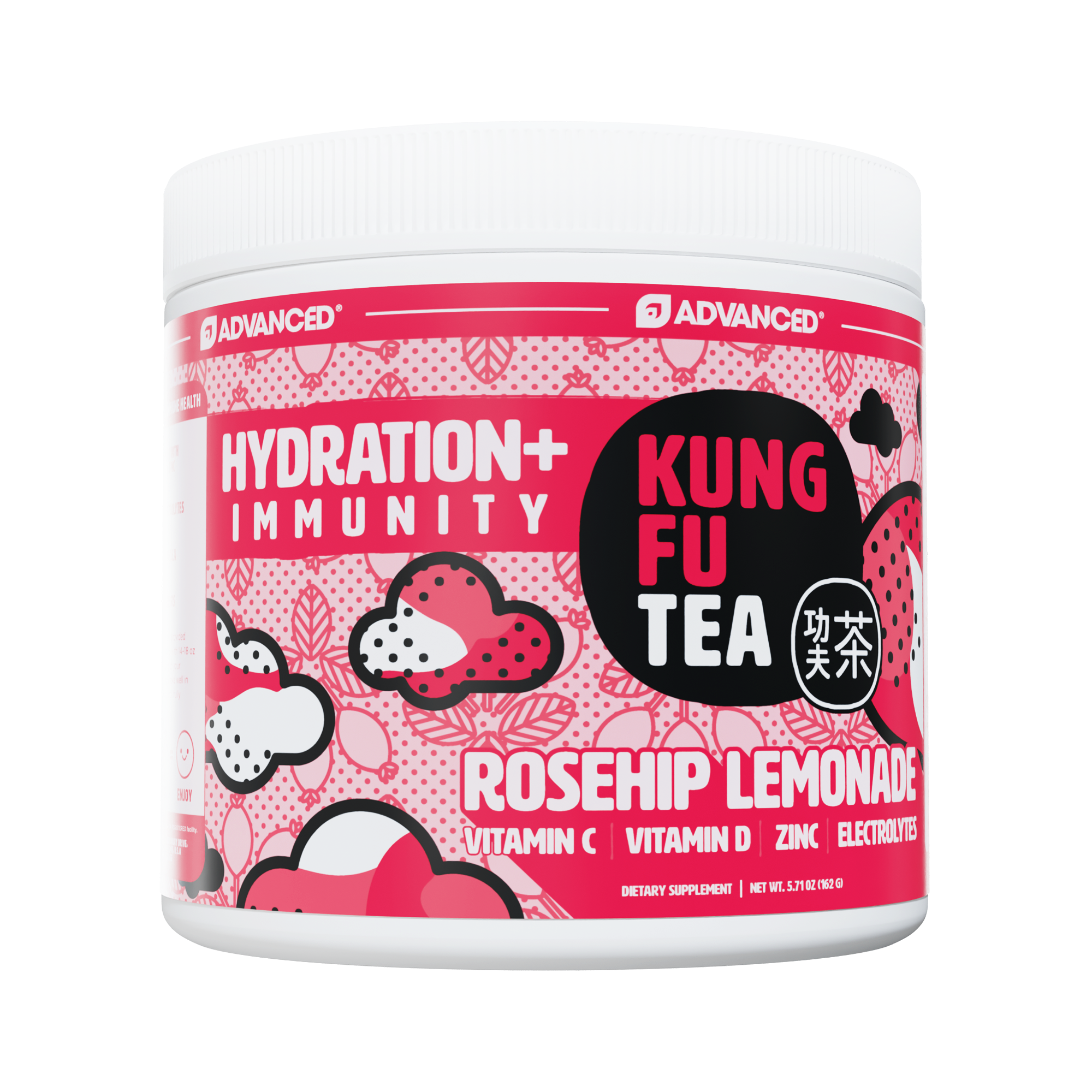 Immunity+ Hydration Kung Fu Tea Rosehip Lemonade