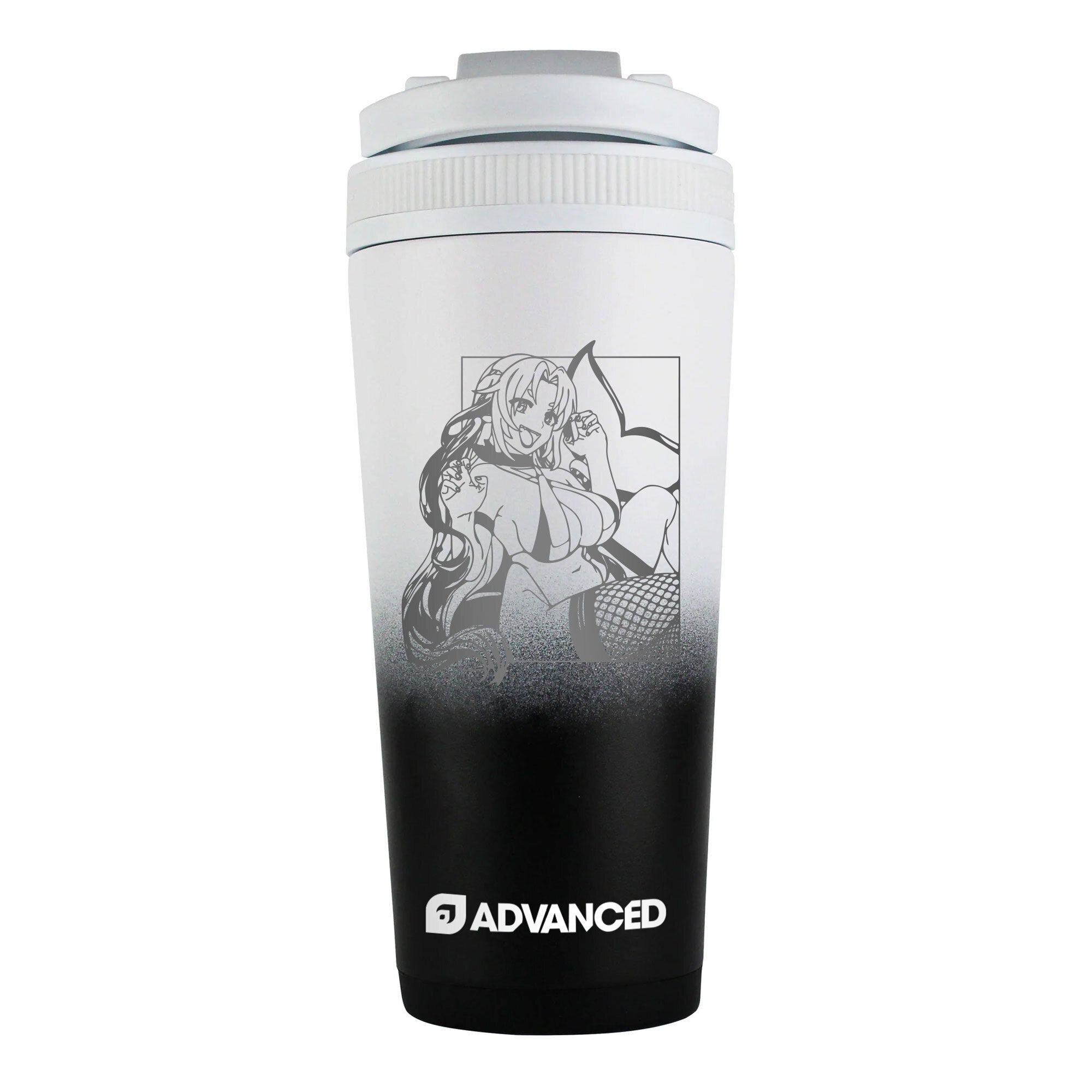 Orca Tsukii Custom 26oz Ice Shaker - Black White Ombre