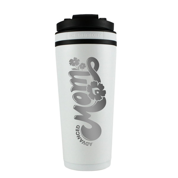 Advanced Mom 26oz Ice Shaker - White
