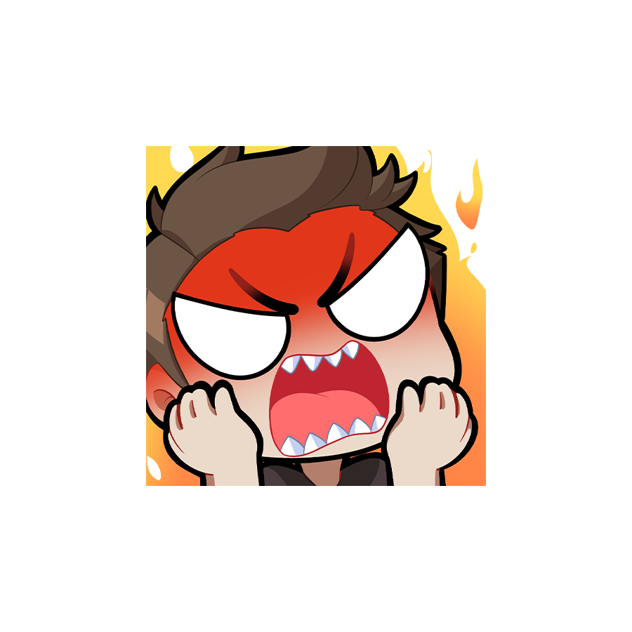 BaconCrumbz Angry Sticker
