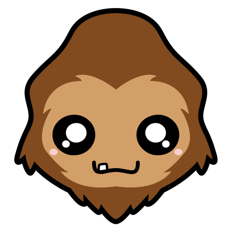 Bigfoot Head Sticker