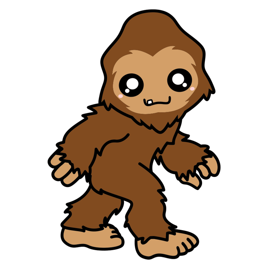Bigfoot Walking Sticker