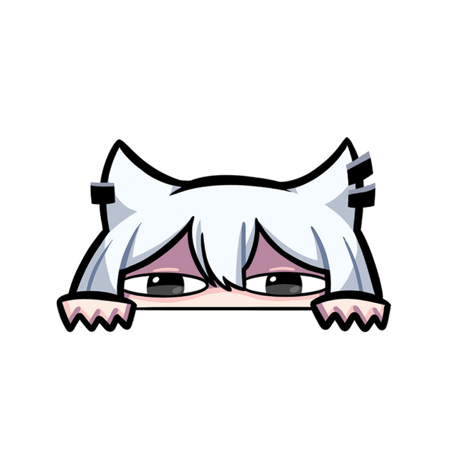 BlankieXIII Peeking Sticker