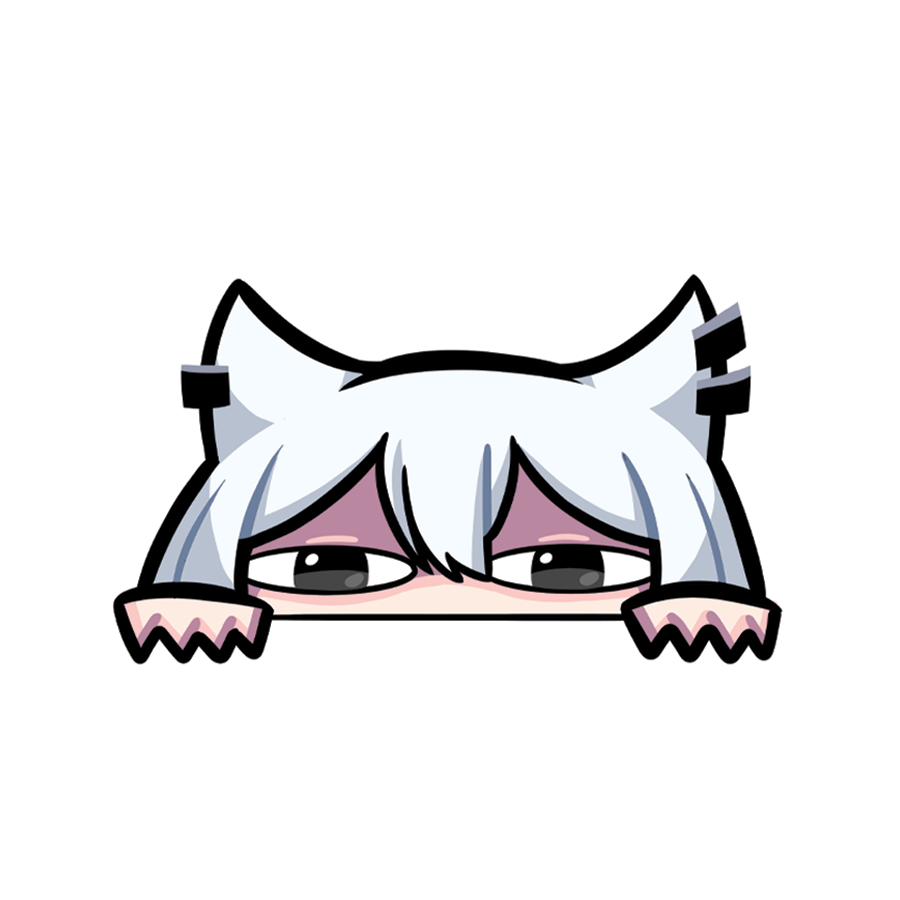 BlankieXIII Peeking Sticker