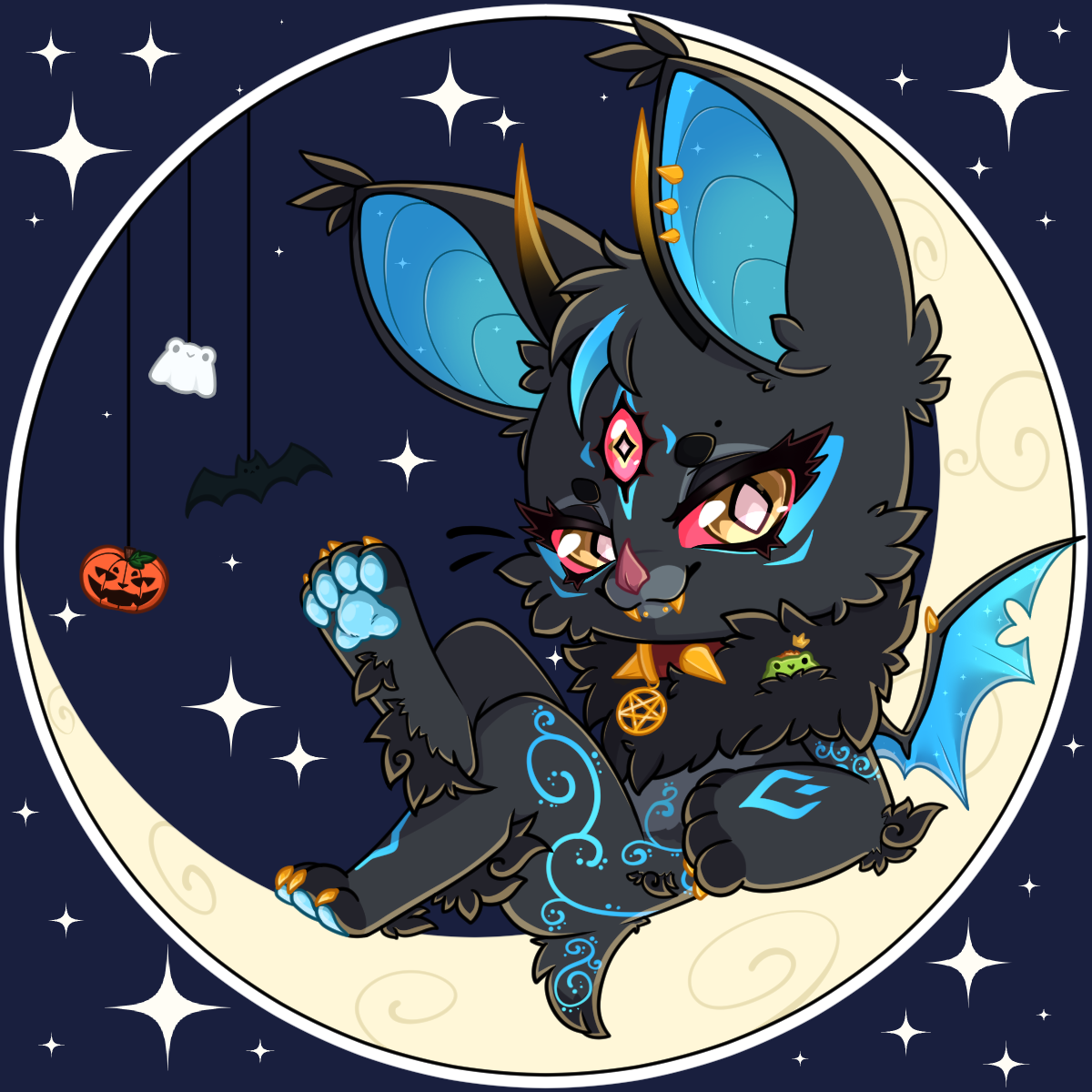 BlaqkKat Halloween Ceramic Coaster