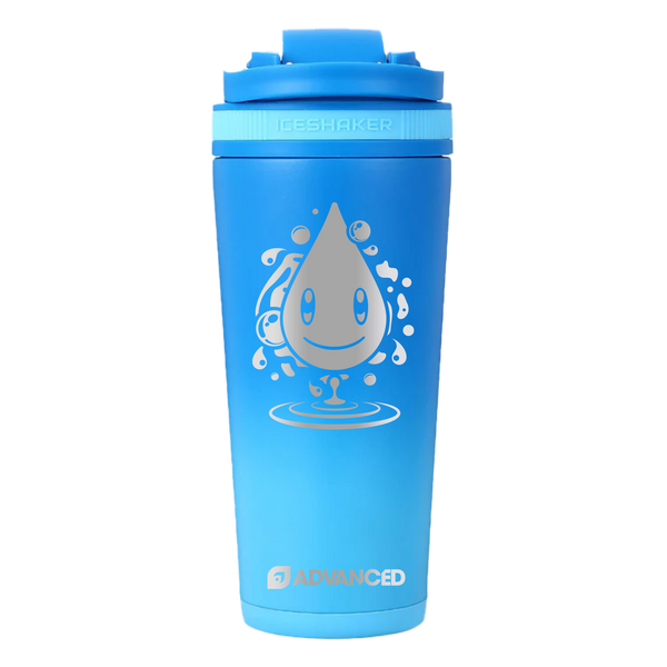 Blisy Water Type 26oz Ice Shaker - Blue Color Rush