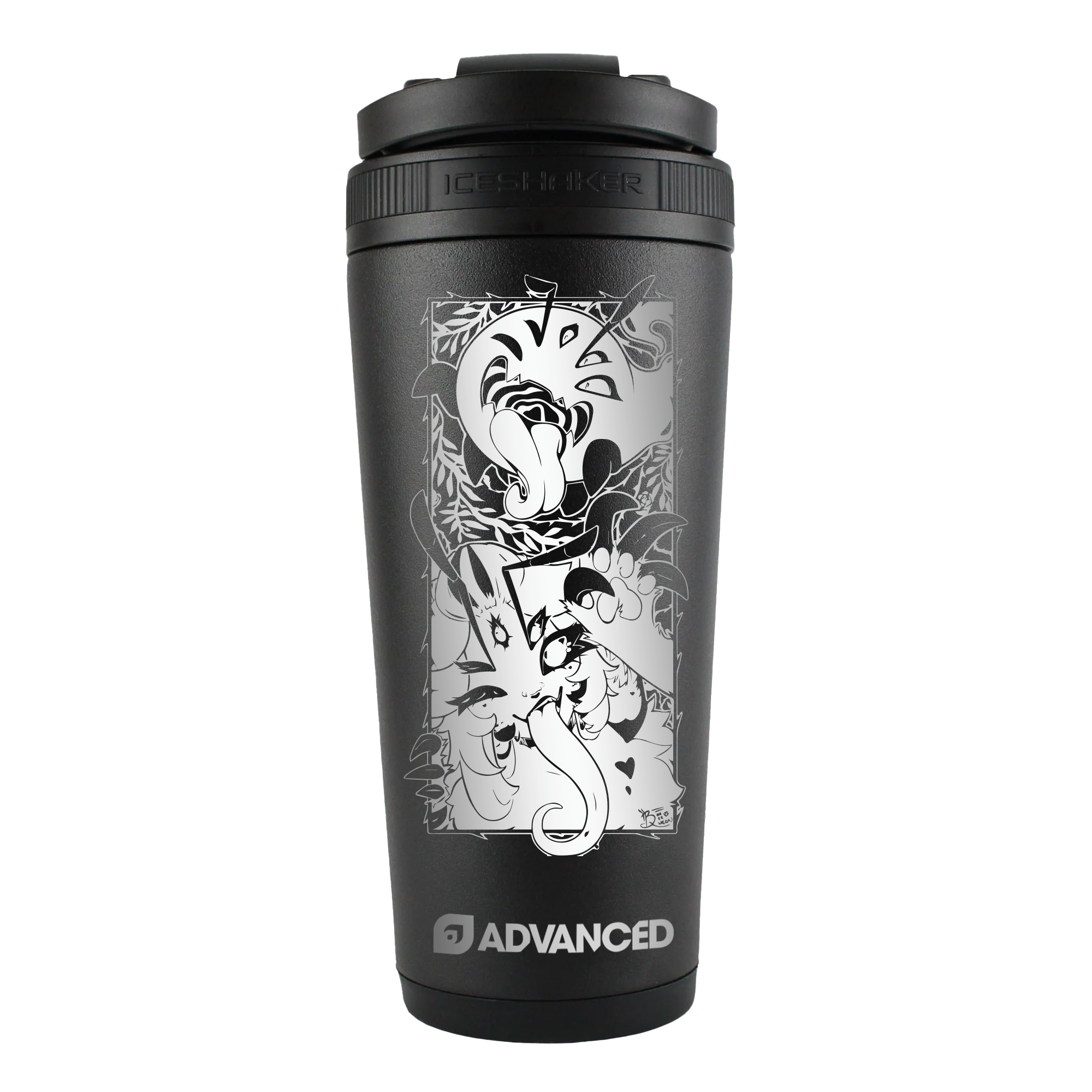 BooBeeQueen ADVANCED 26oz Ice Shaker - Black