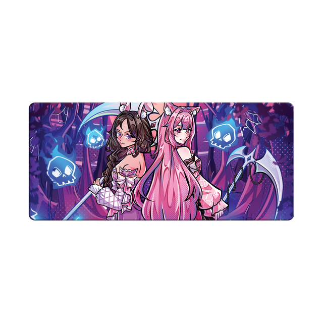 BunnyWinterLily Duo Deskmat