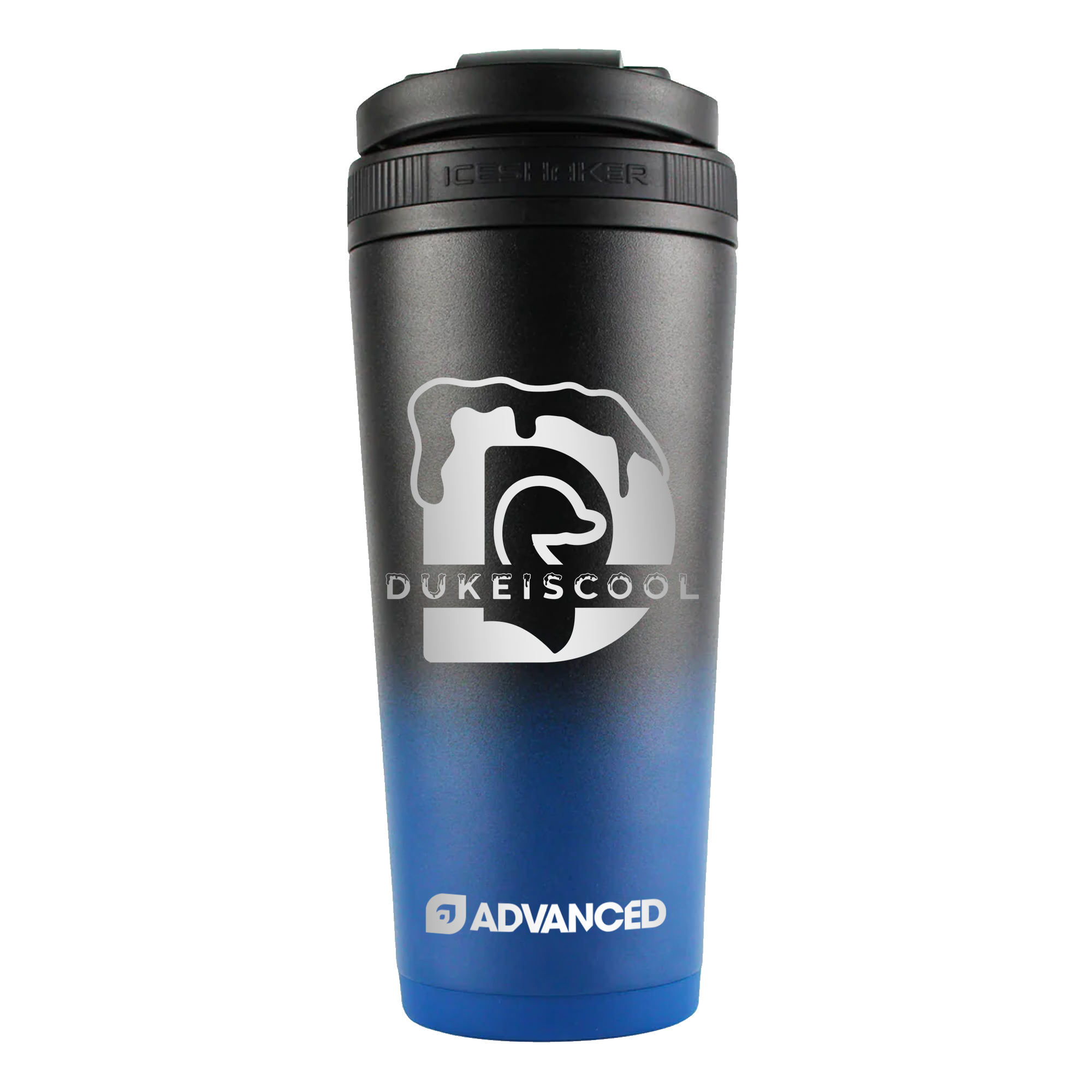 DukeisCool Custom 26oz Ice Shaker - Navy Black Ombre