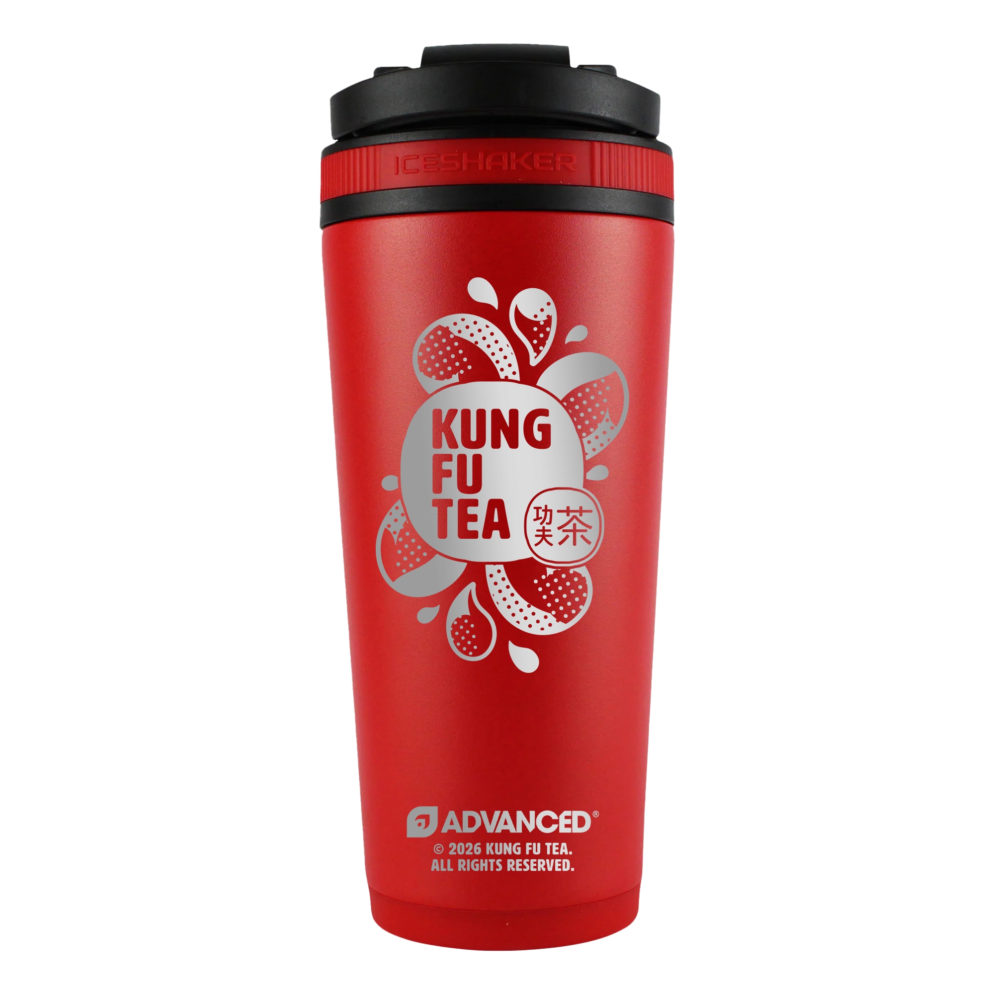 Kung Fu Tea Drop 26oz Ice Shaker - Red