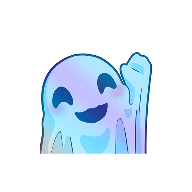 Shellieface's Ghost Wave Sticker