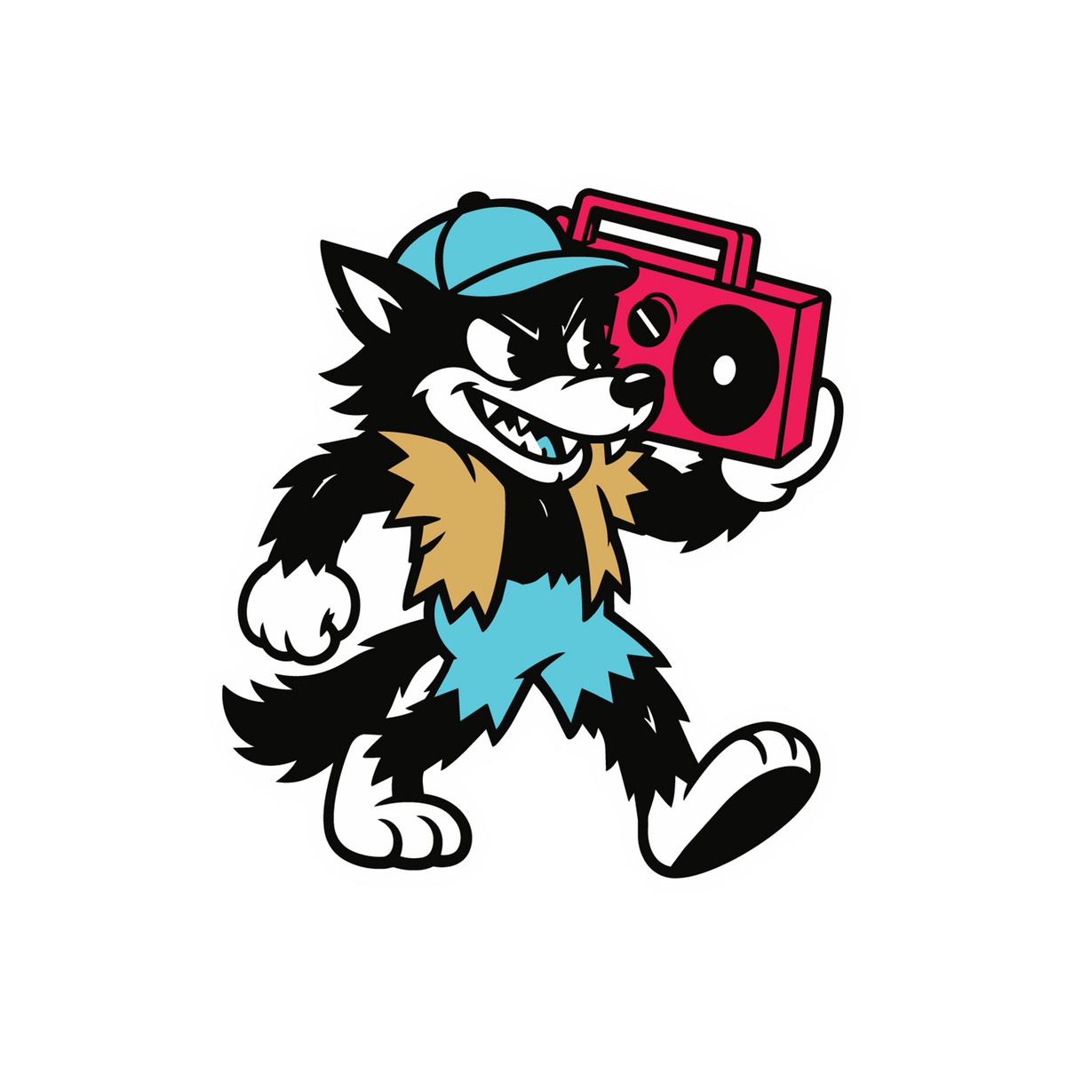 Wolf Halloween Sticker