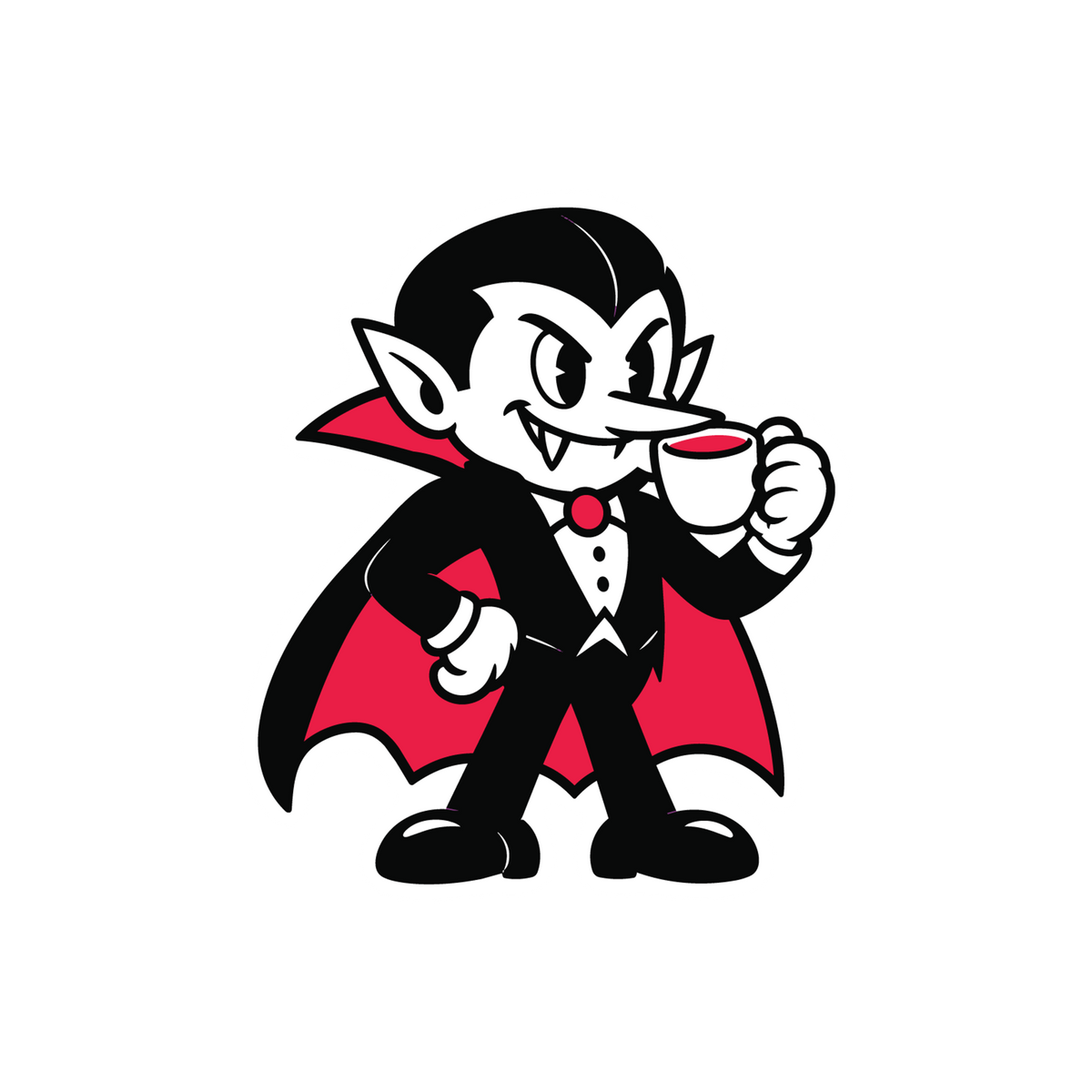 Vampire Halloween Sticker