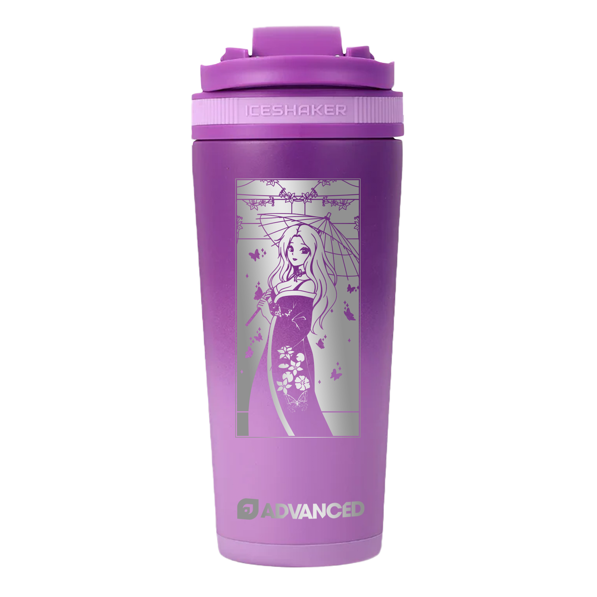 BunnyWinterLily V2 Custom 26oz Ice Shaker - Purple Color Rush