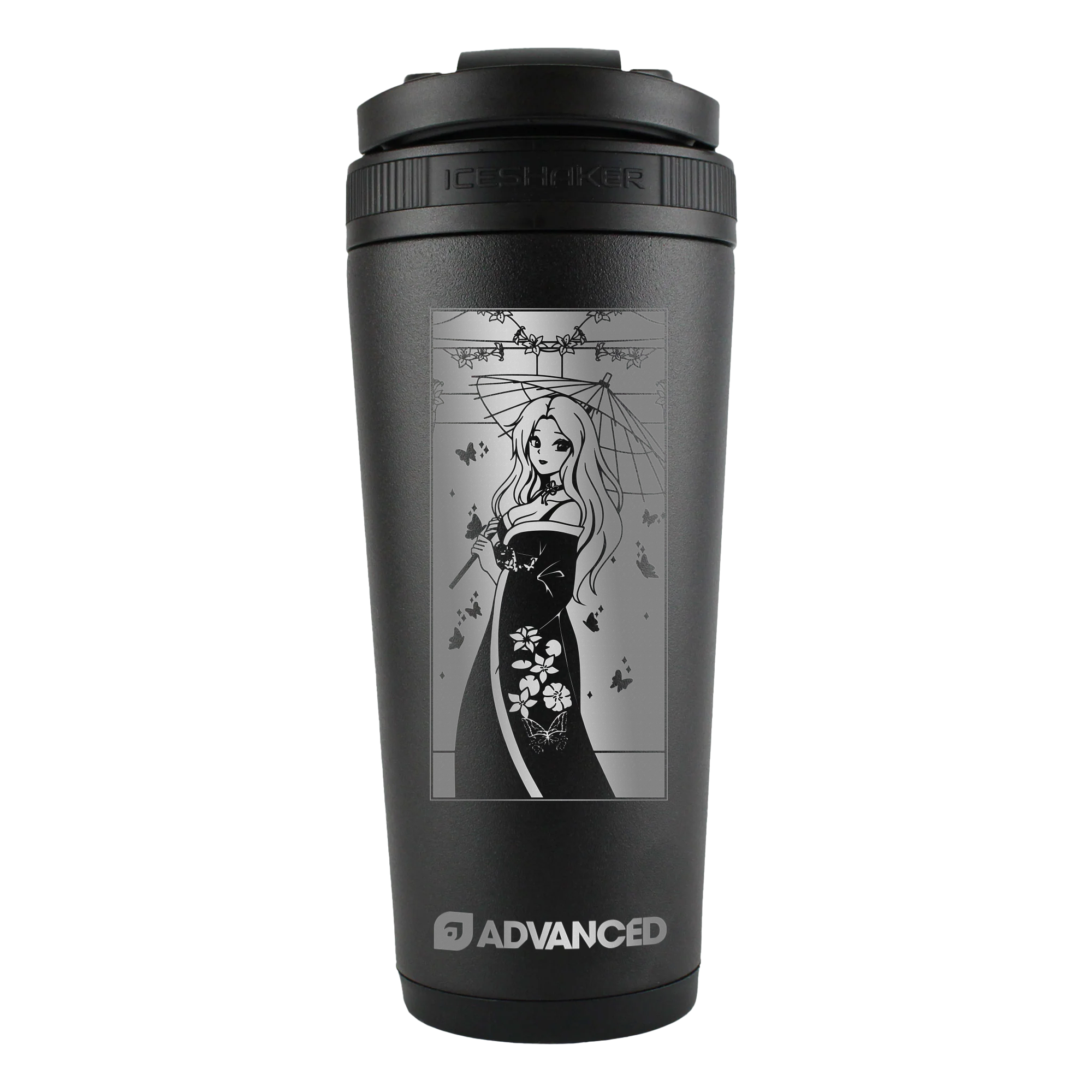 BunnyWinterLily 26oz Ice Shaker - Black