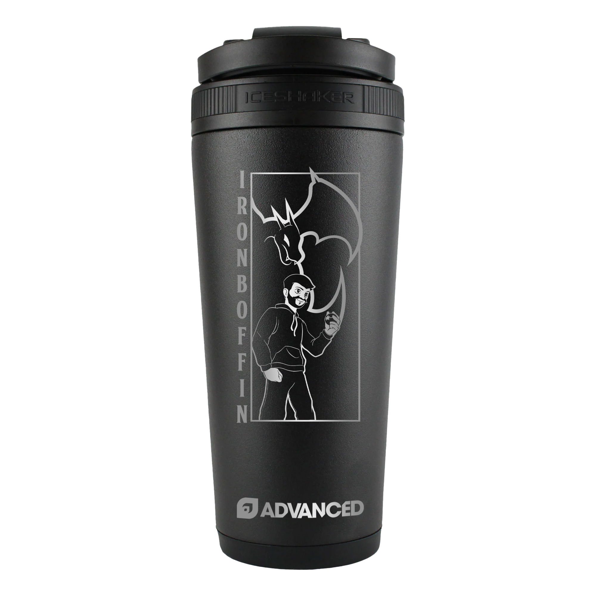 Iron Boffin 26oz Ice Shaker - Black