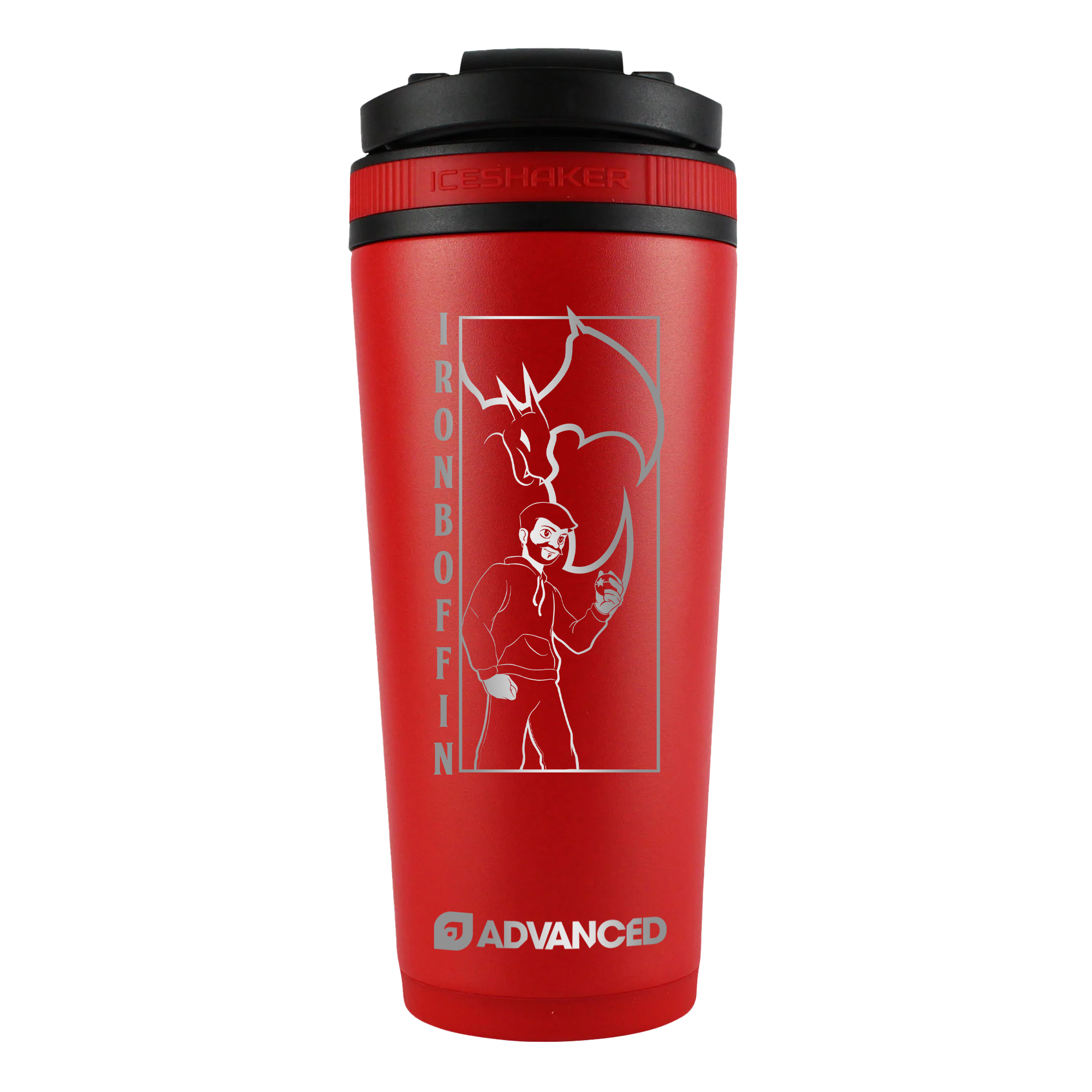 Iron Boffin 26oz Ice Shaker - Red