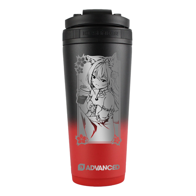 Kitsu 26oz Ice Shaker - Red Black Ombre