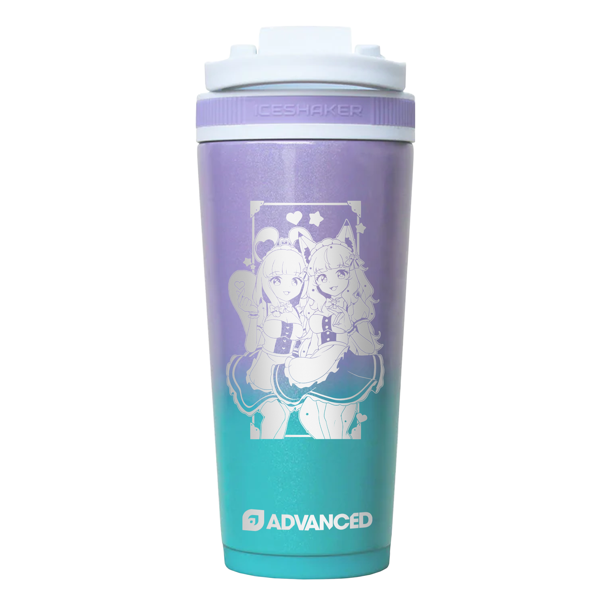 Chiai x NiniStarlight 26oz Ice Shaker - Blue/Purple Ombre