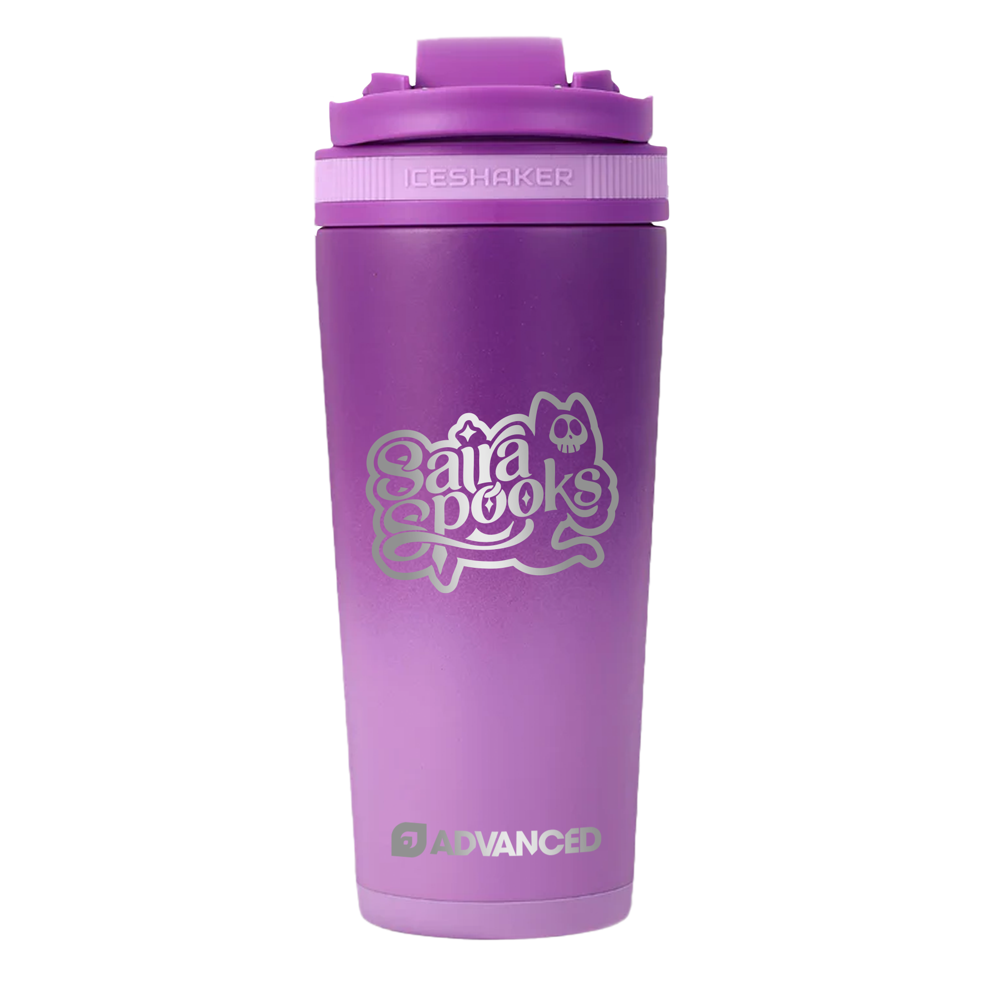 Saira's Custom 26oz Ice Shaker - Purple Color Rush