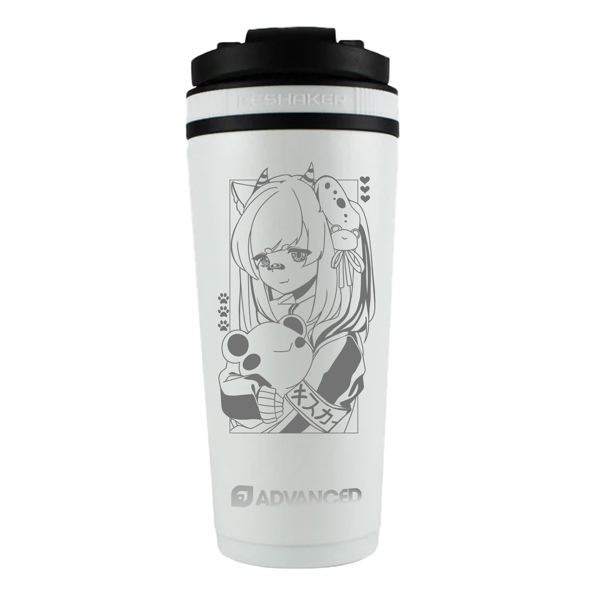 Kiskachan V2 ADVANCED 26oz Ice Shaker - White