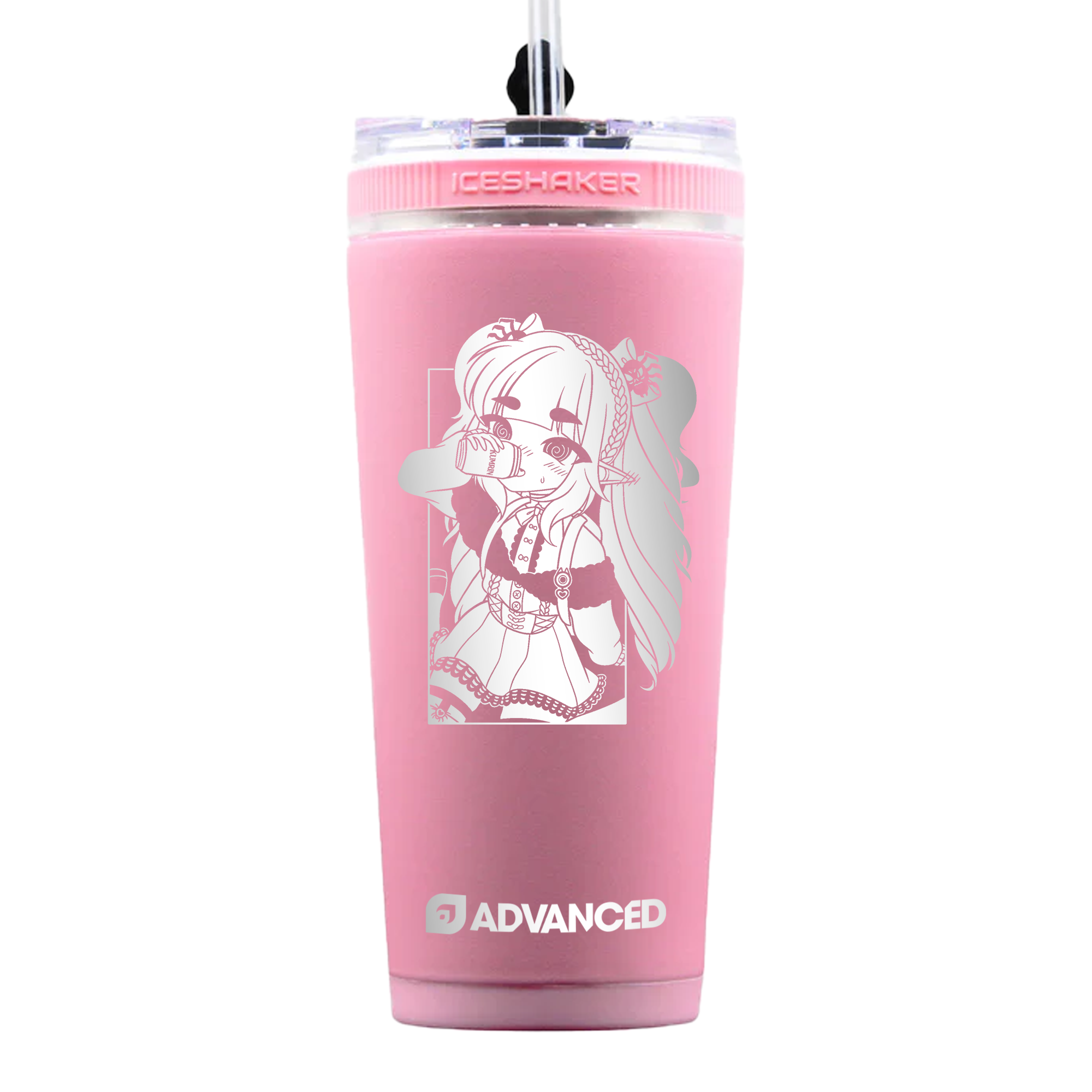 Kumogorogoro V2 Custom 26oz Flex Bottle - Pink