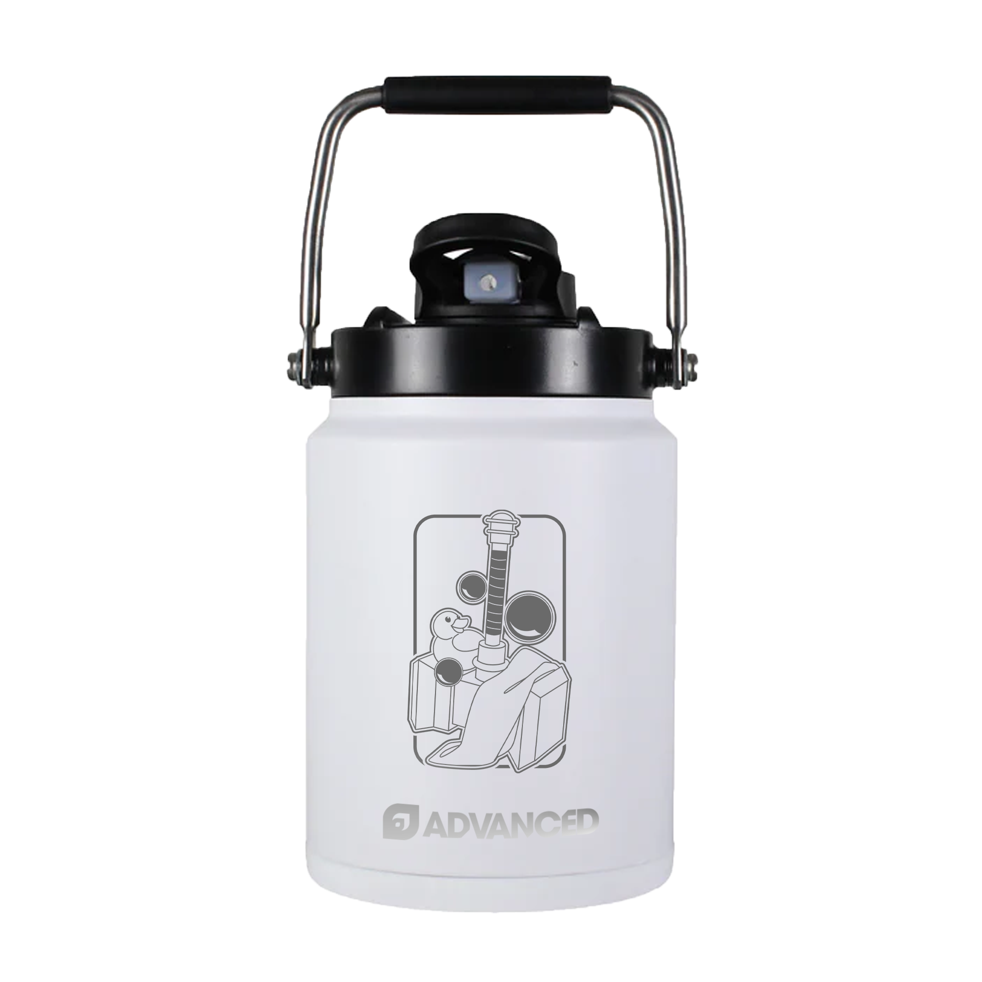 Towelliee Ducky x ADVANCED Premium Half Gallon Jug - White