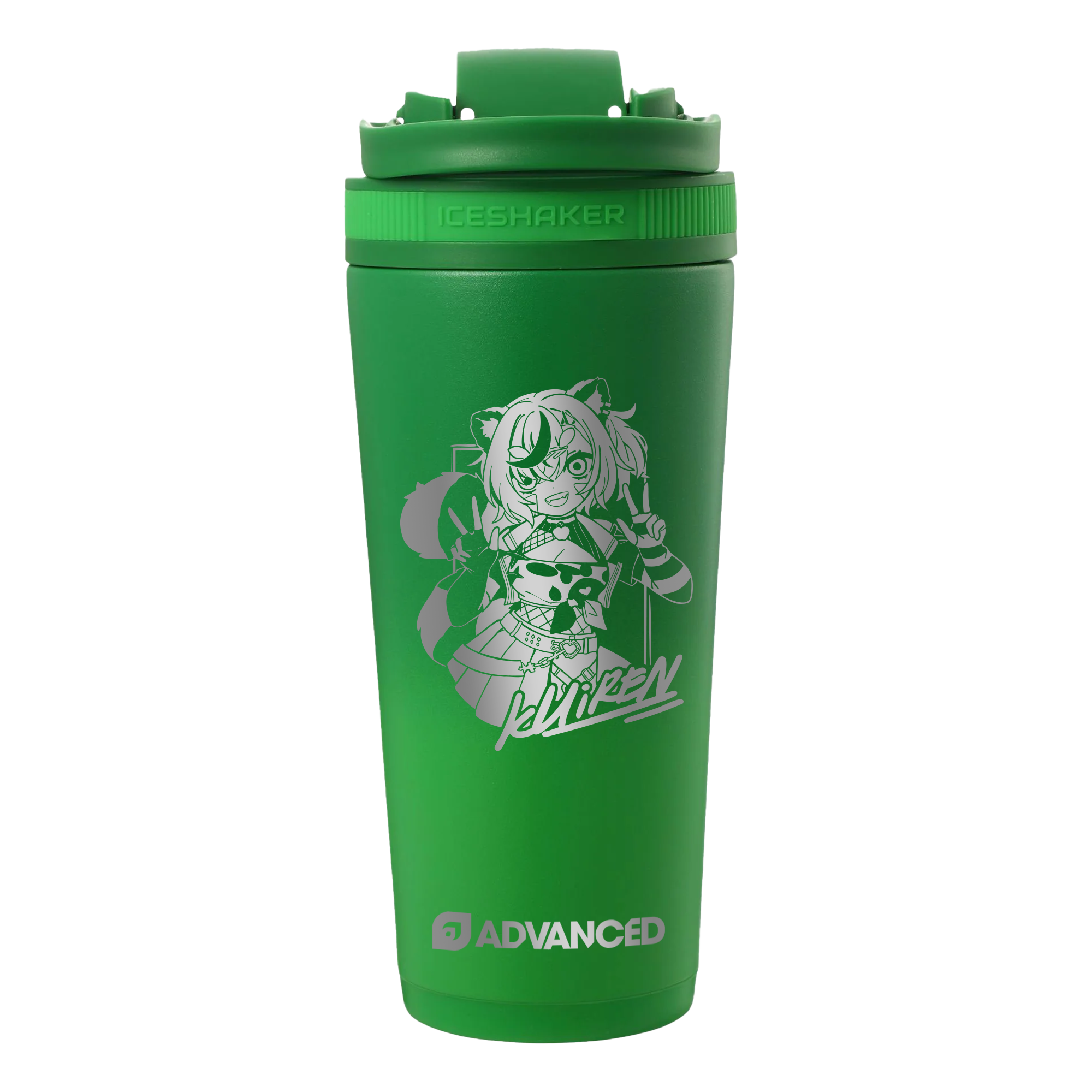 Khiren V2 Custom 26oz Ice Shaker - Green Color Rush