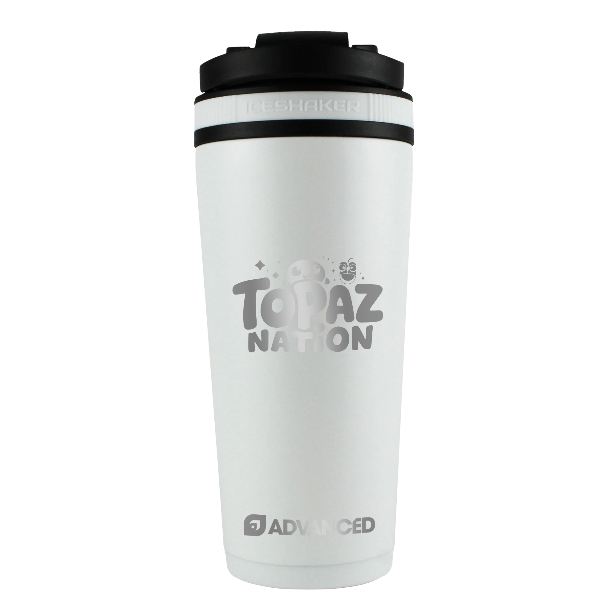 TopazGirl Custom 26oz Ice Shaker - White